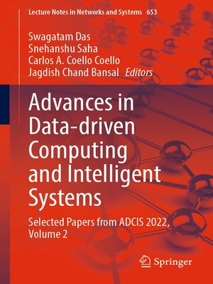 cover image of Advances in Data-driven Computing and Intelligent Systems
